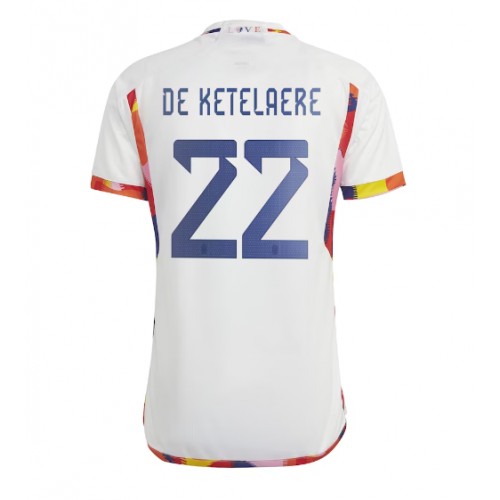 Echipament fotbal Belgia Charles De Ketelaere #22 Tricou Deplasare Mondial 2022 maneca scurta